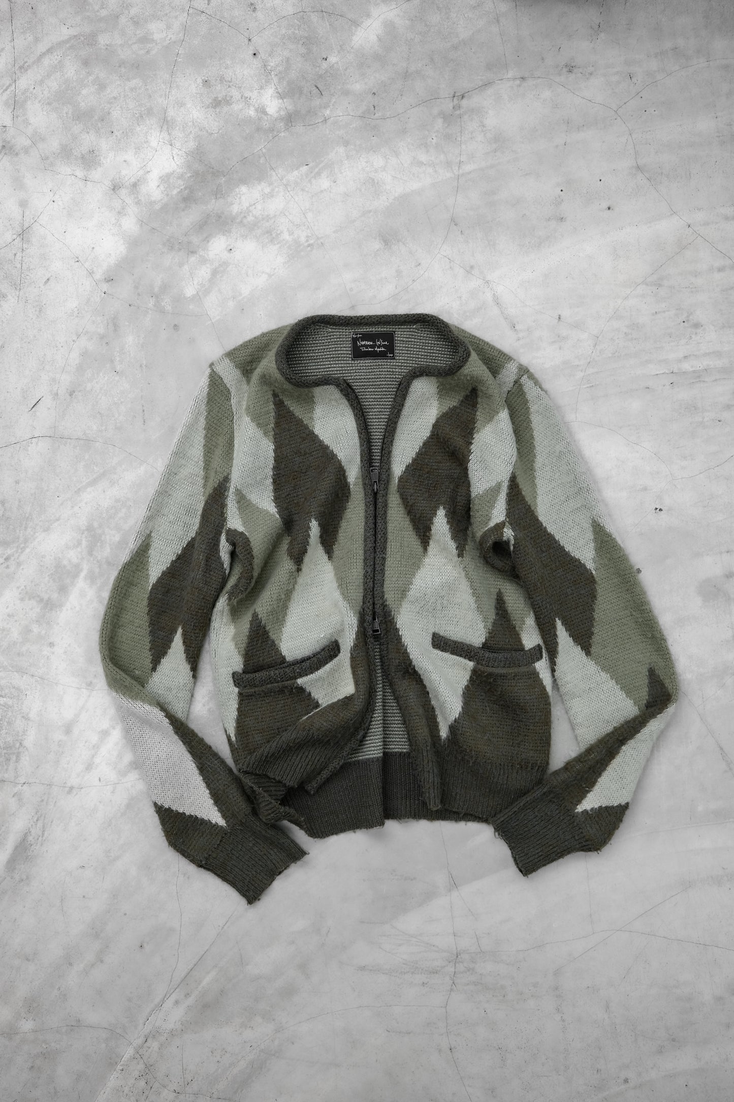 Number (N)ine F/W2008 “My Own Private Portland” - Argyle Zip Cardigan