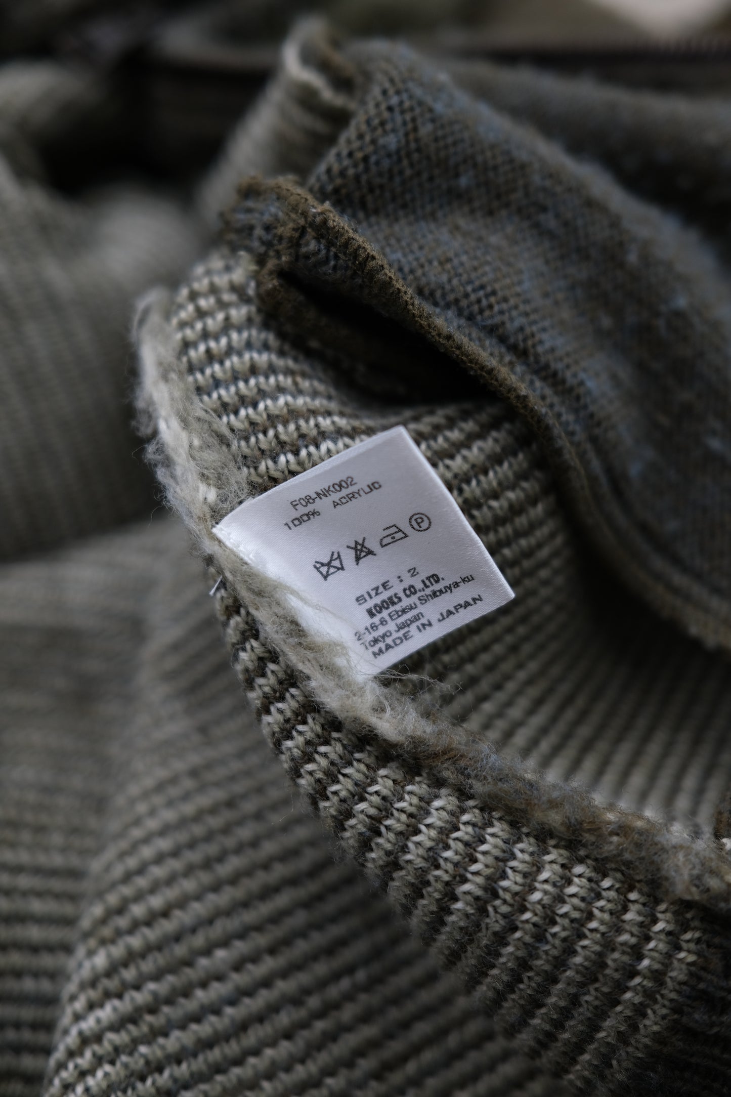 Number (N)ine F/W2008 “My Own Private Portland” - Argyle Zip Cardigan