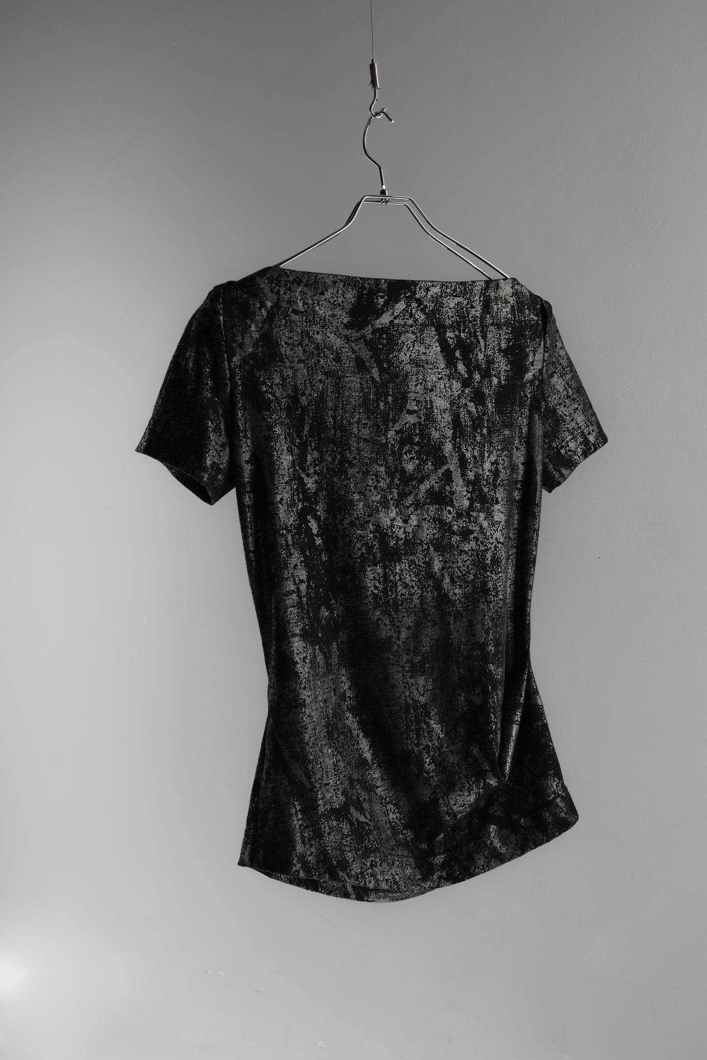 Vivienne Westwood Anglomania - Metallic Foil Cowl Neck Top