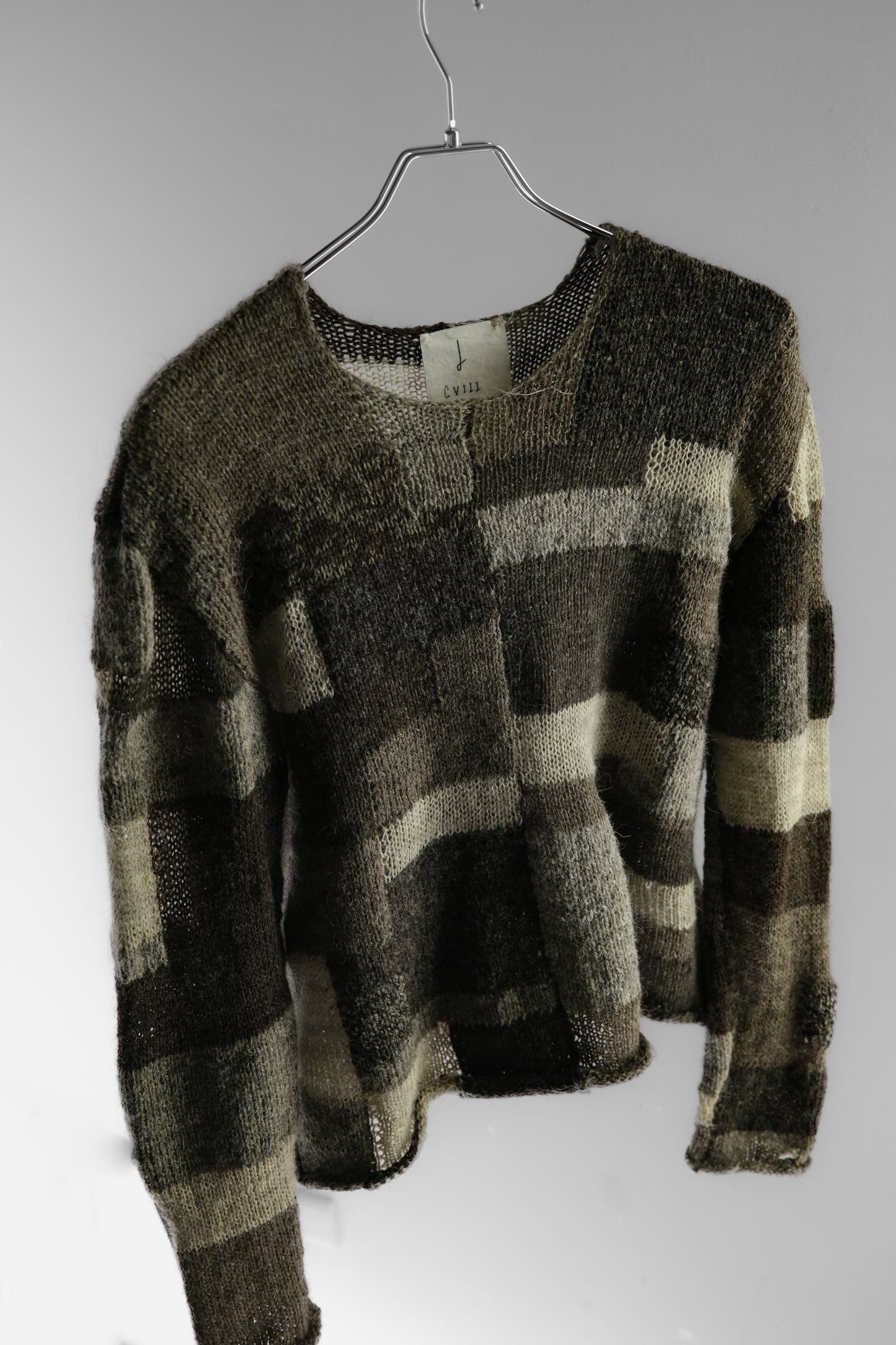 John Alexander Skelton F/W2020 CVIII - Patchwork Knit Sweater