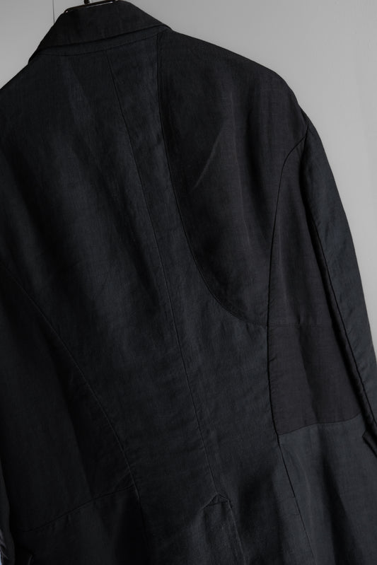 ZIGGY CHEN S/S2016 - Linen Patchwork Coat