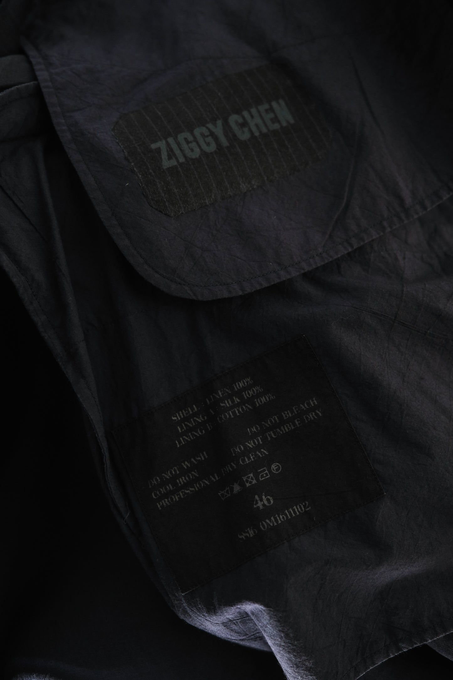 ZIGGY CHEN S/S2016 - Linen Patchwork Coat