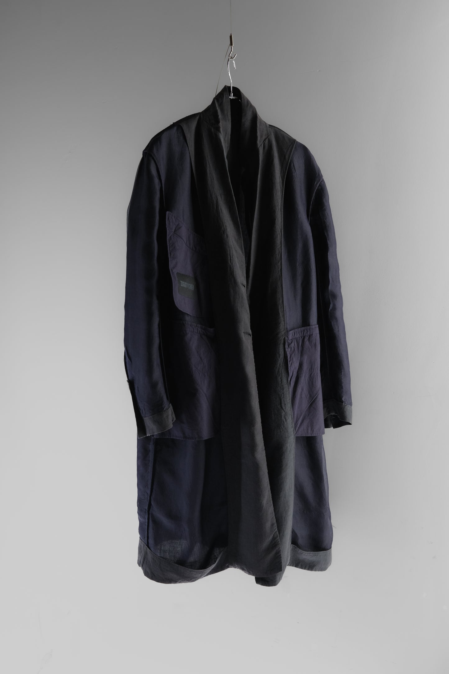 ZIGGY CHEN S/S2016 - Linen Patchwork Coat