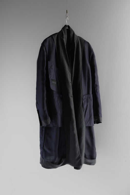 ZIGGY CHEN S/S2016 - Linen Patchwork Coat