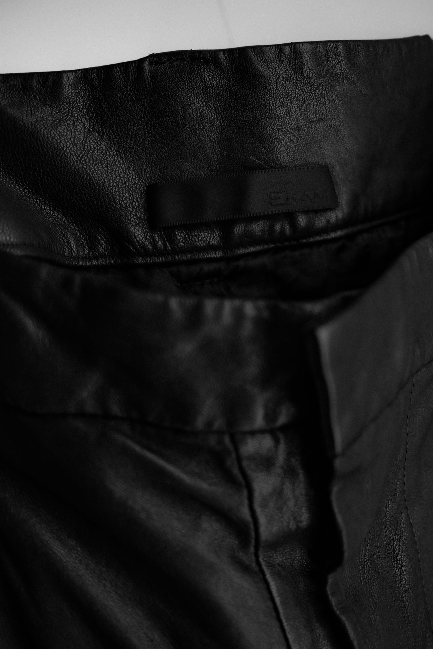 EKAM 2010s - Lamb Leather Cargo Pants