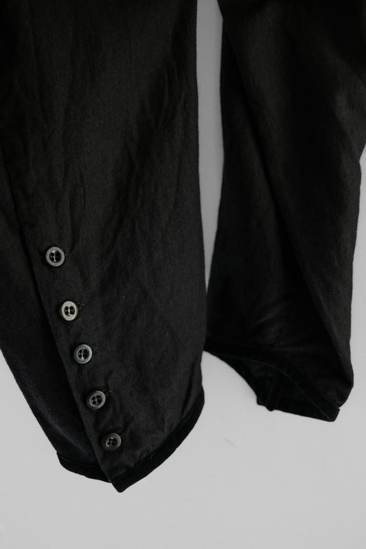 ARCHIVIO J.M. Ribot - Antique Button Velvet-Trim Leg Pants