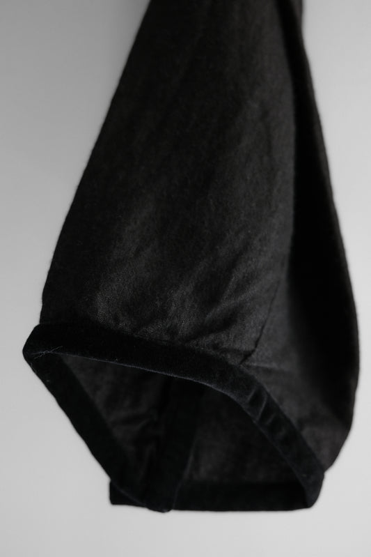 ARCHIVIO J.M. Ribot - Antique Button Velvet-Trim Leg Pants