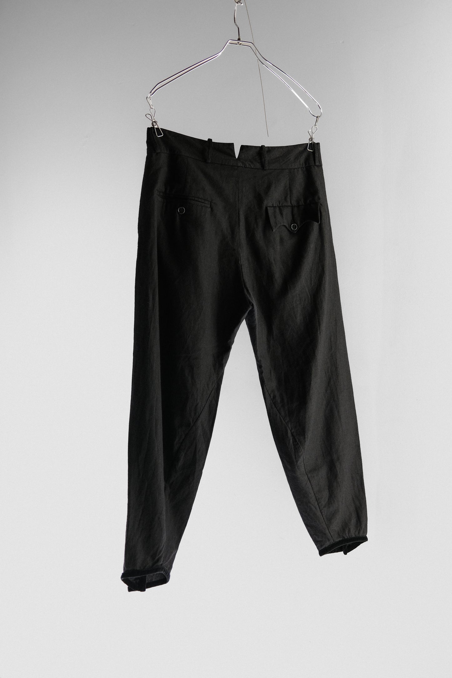 ARCHIVIO J.M. Ribot - Antique Button Velvet-Trim Leg Pants