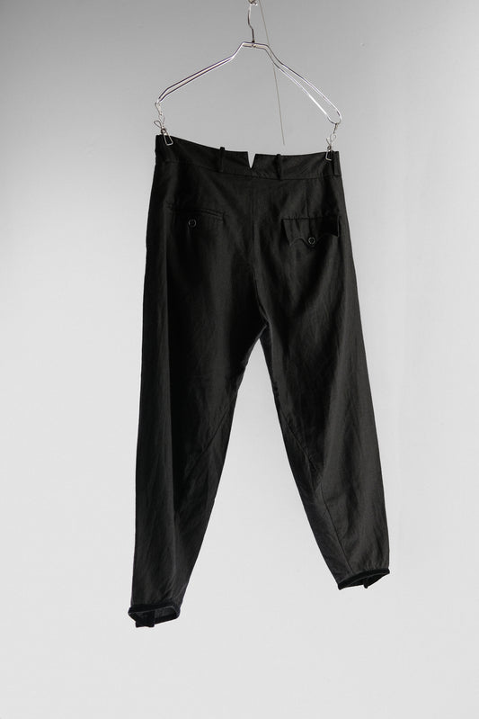 ARCHIVIO J.M. Ribot - Antique Button Velvet-Trim Leg Pants