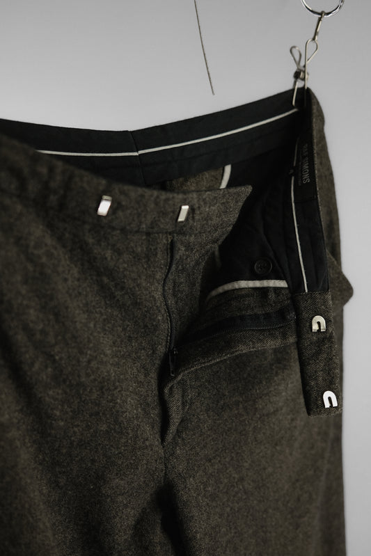 RAF SIMONS F/W2003 "Closer" - Brushed Wool Pants