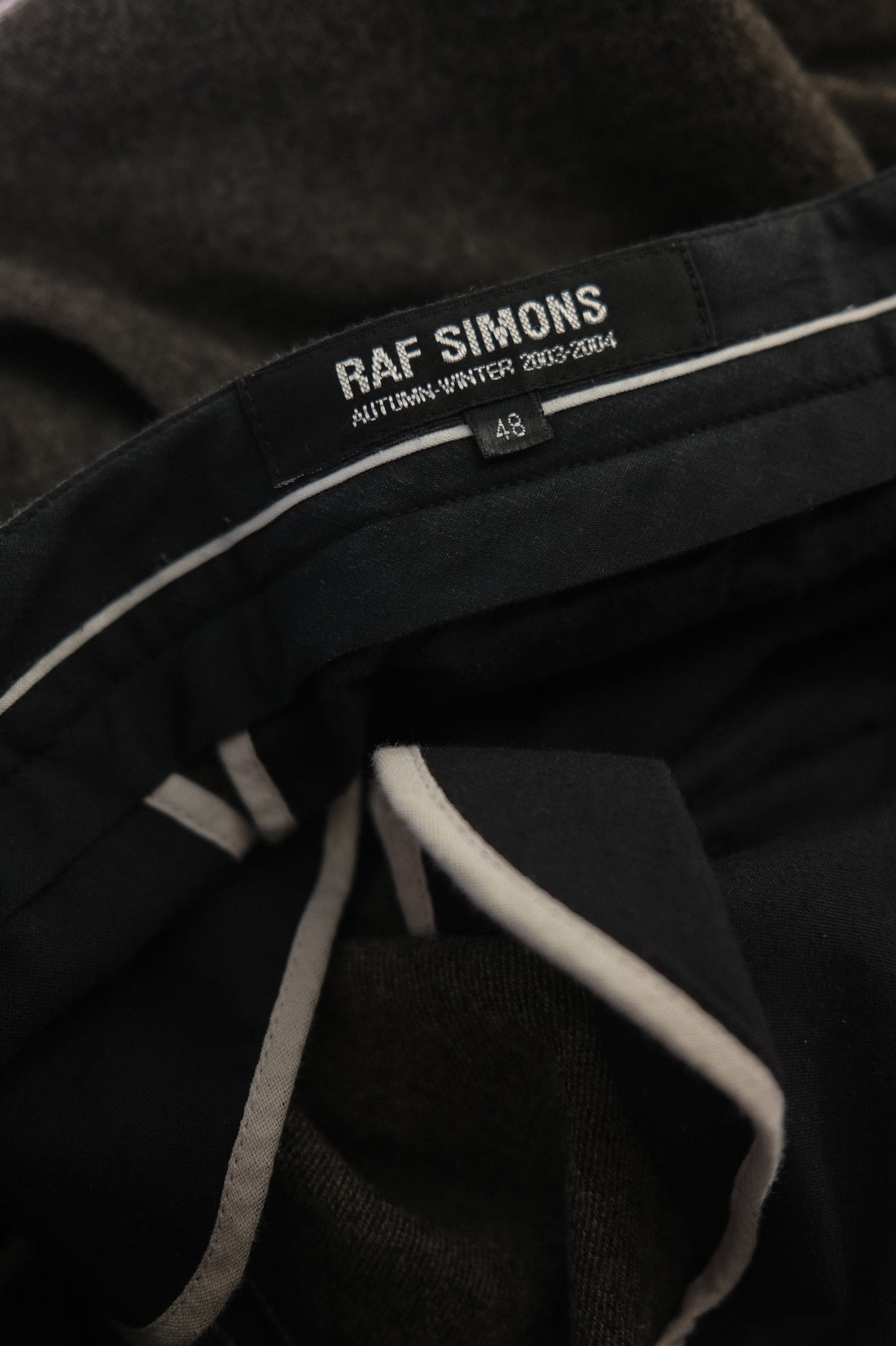 RAF SIMONS F/W2003 "Closer" - Brushed Wool Pants