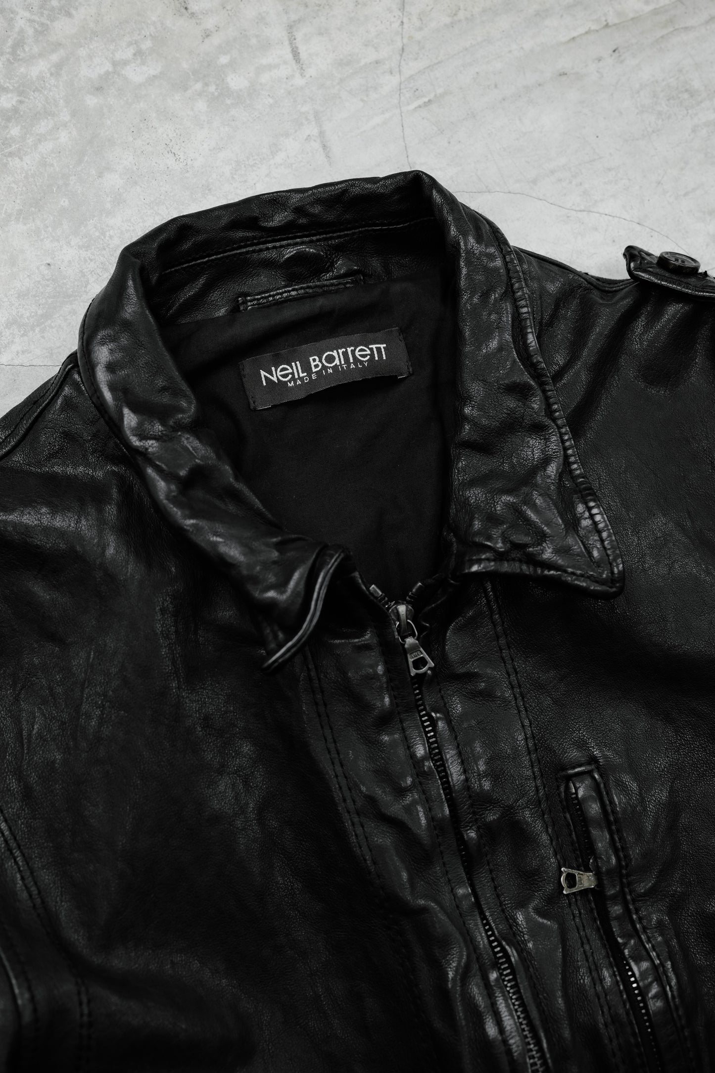 Neil Barrett 2000s - Buffalo Leather Blouson