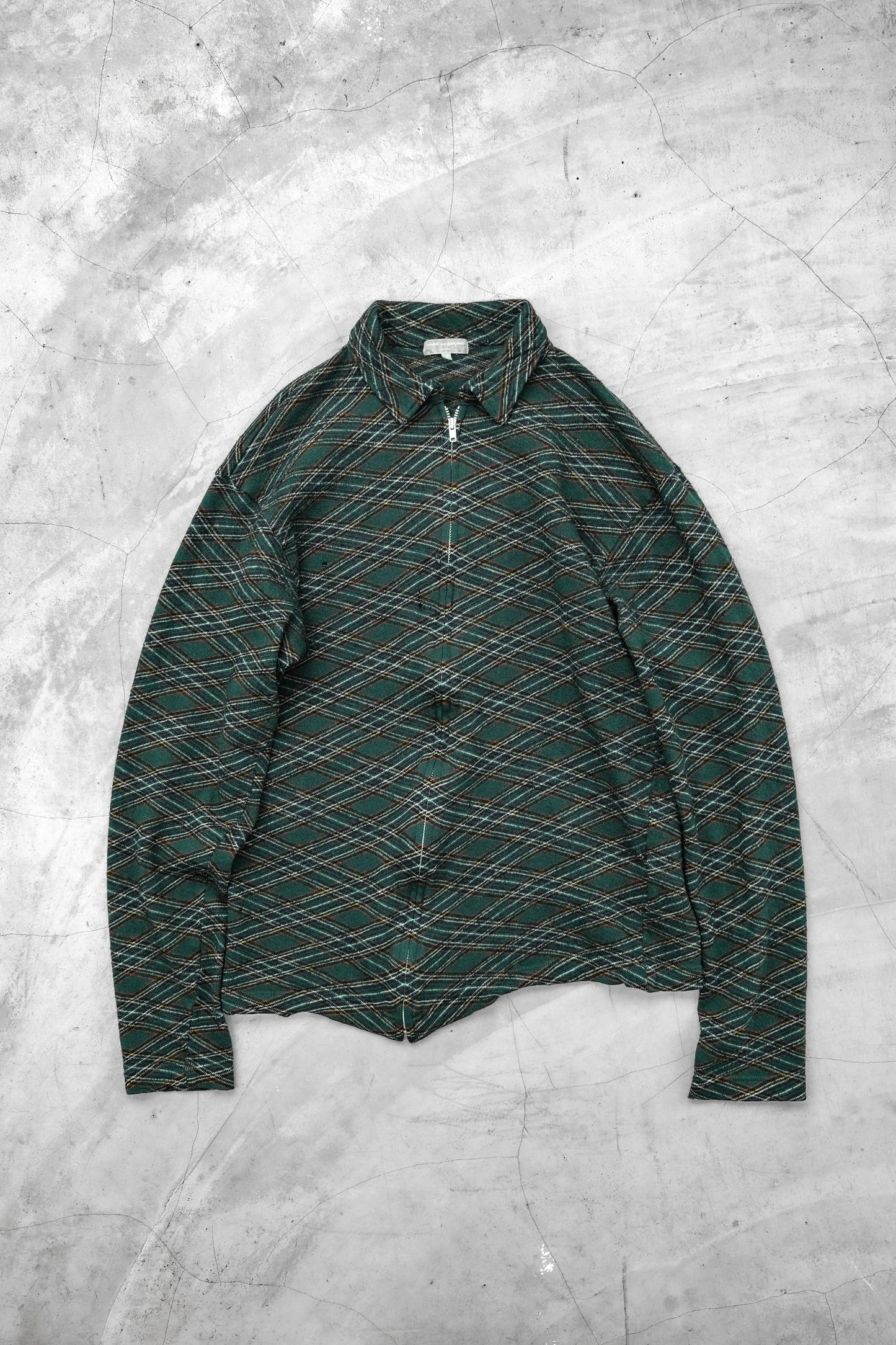 COMME des GARÇONS HOMME A/W2003 田中啓一時期 - Diagonal Zip Felted Wool Blouson