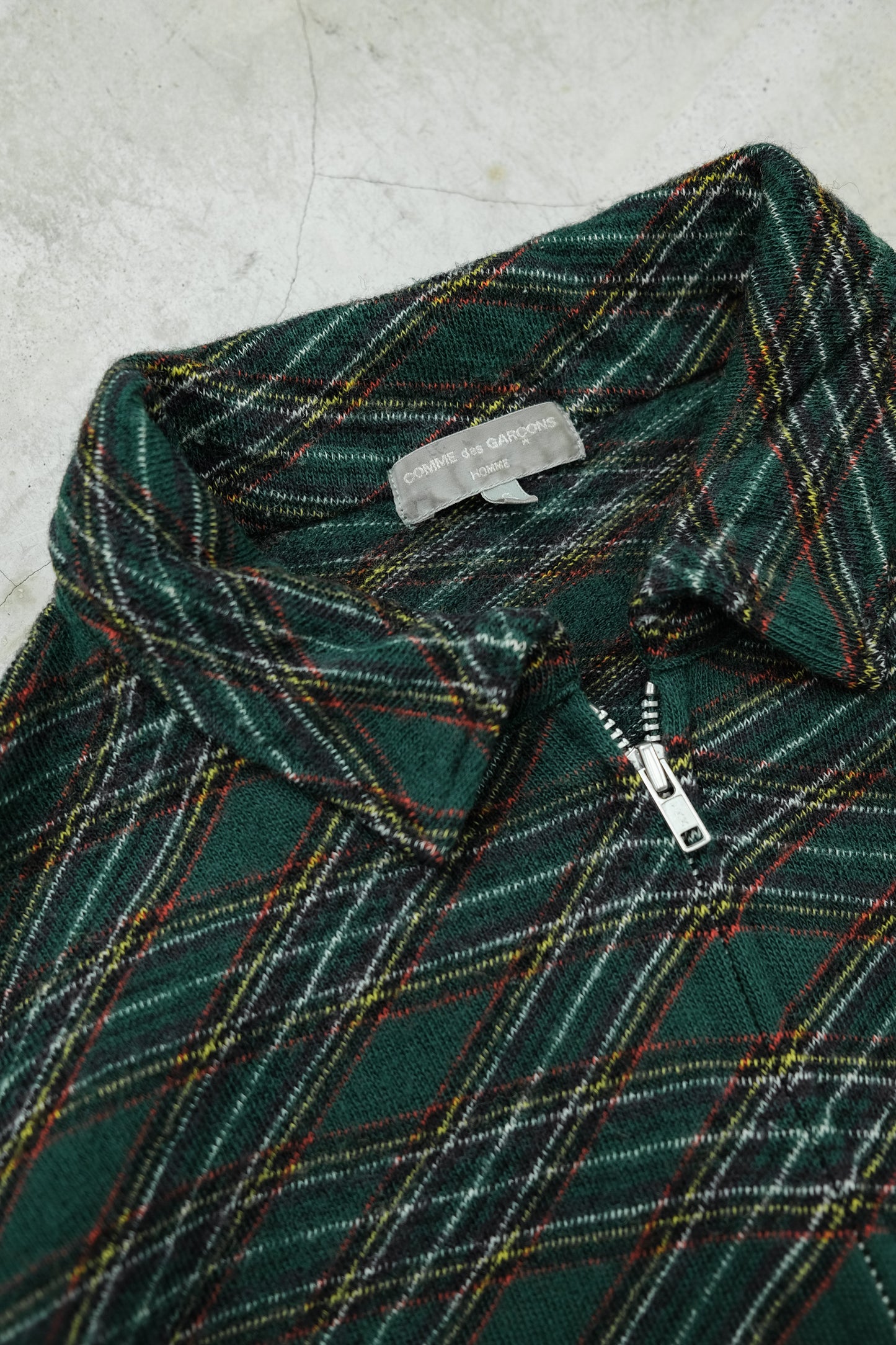 COMME des GARÇONS HOMME A/W2003 田中啓一時期 - Diagonal Zip Felted Wool Blouson