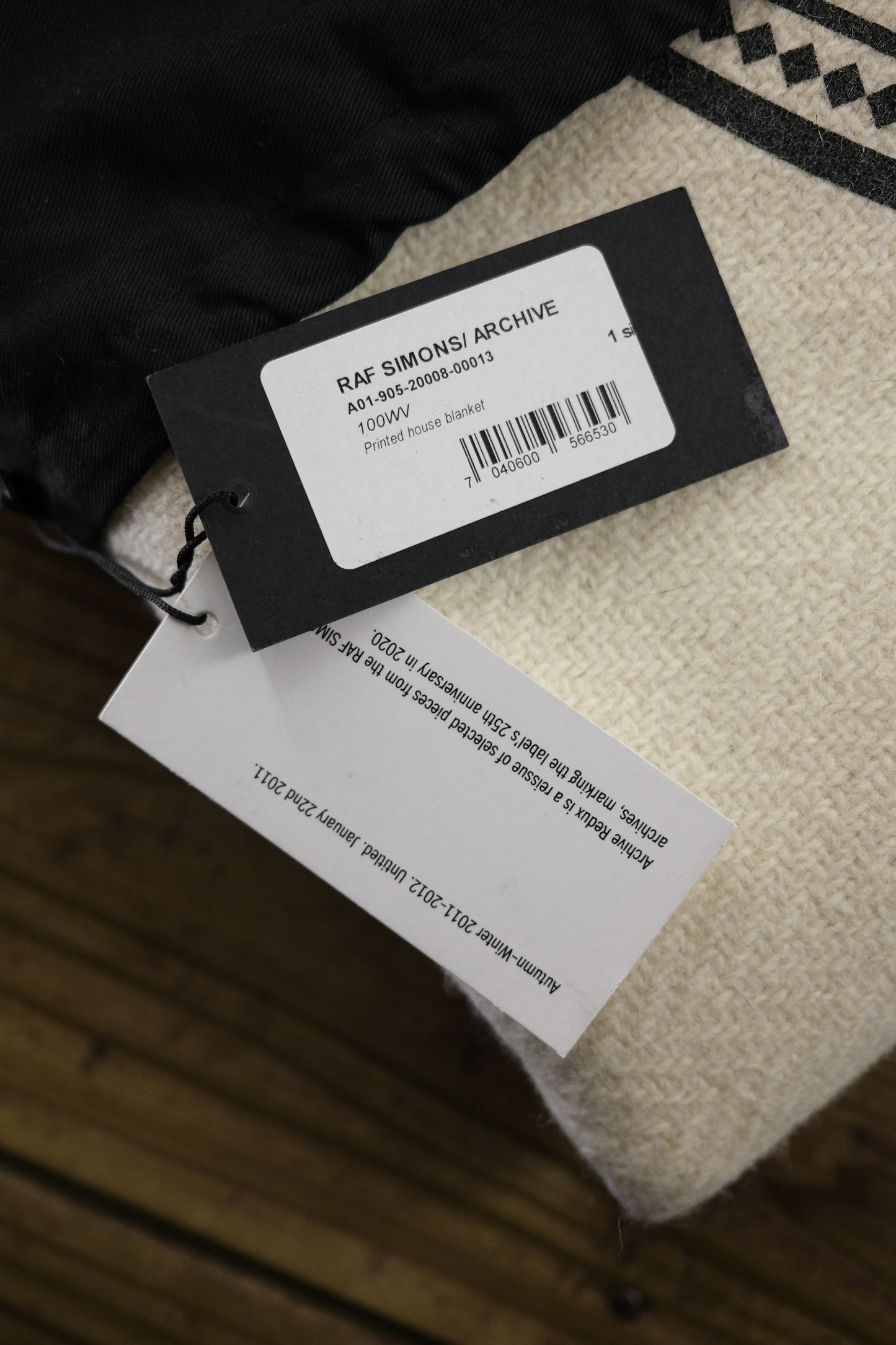 RAF SIMONS F/W2011 Archive Redux - Printed House Blanket