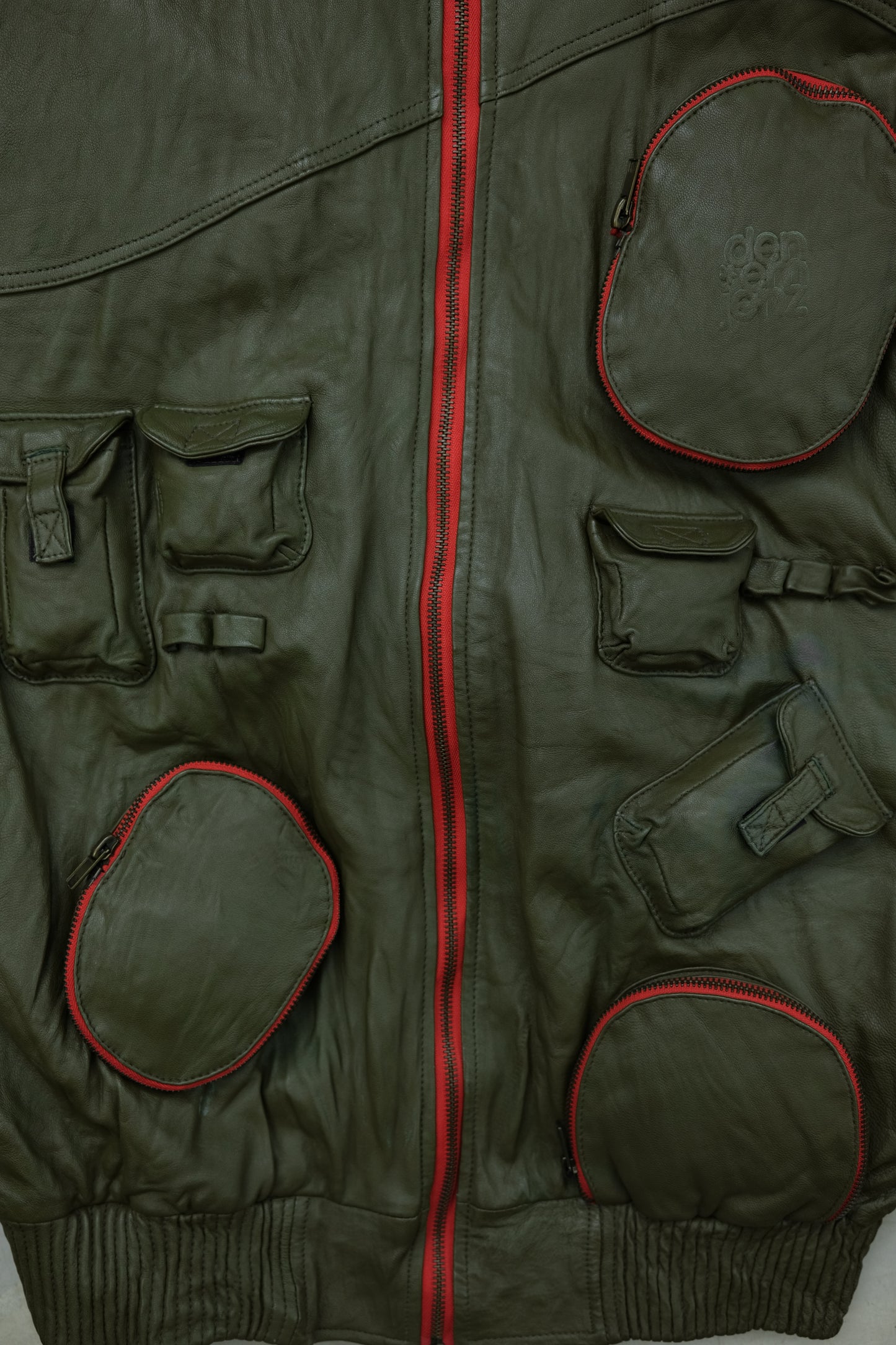 Omavi Den em jenz 2000s - Multi Pocket Cargo Bomber Jacket