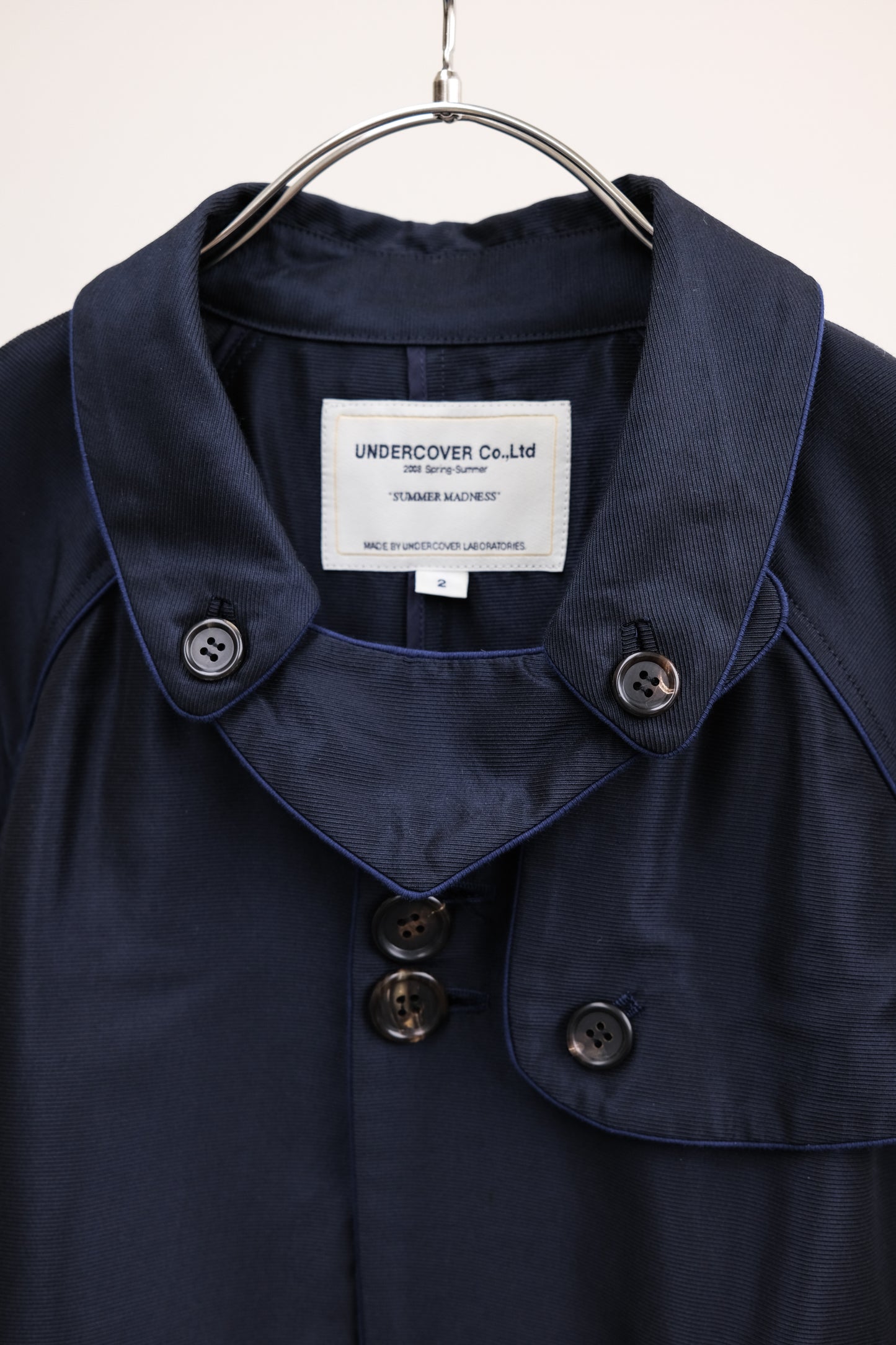 Undercover S/S2008 “SUMMER MADNESS” Silk / Poly Cropped Shirt Jacket