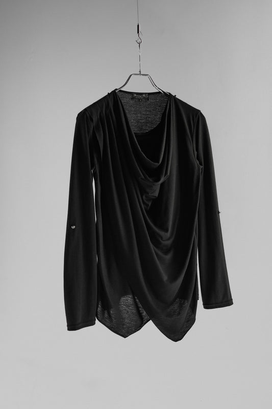 Bernings Sho 2000s - Cowl Neck Layered Top