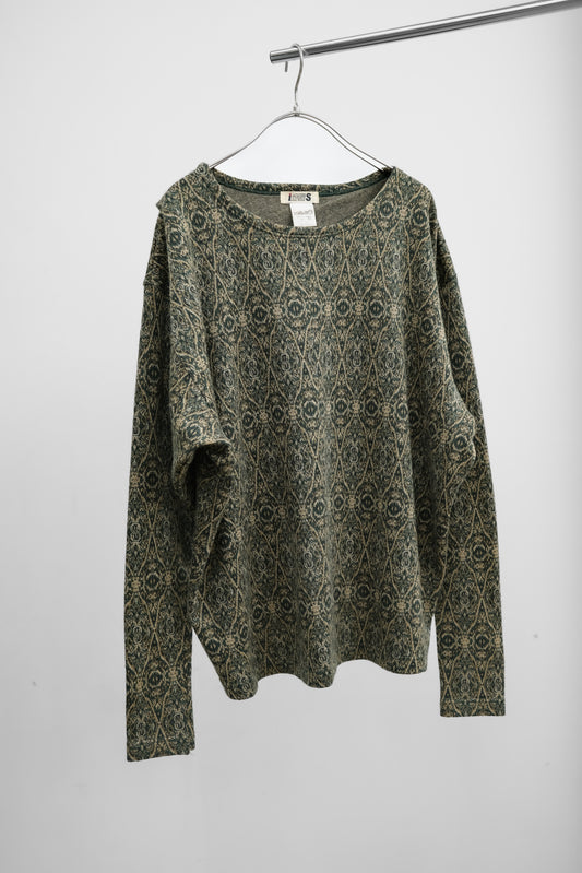 ISSEY SPORT I.S. by Tsumori Chisato 1980s - Paisley Jacquard Split Knit