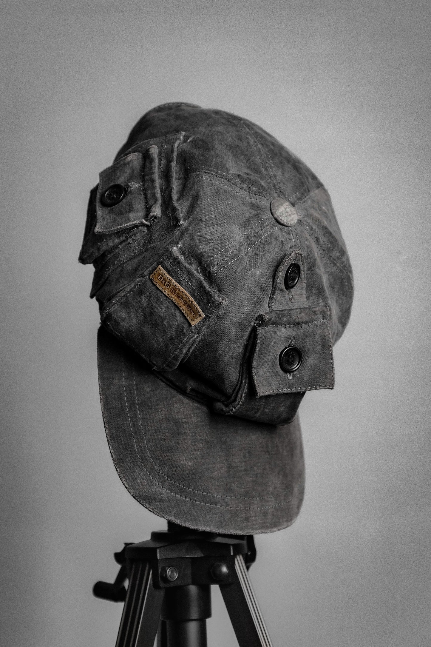 DOLCE & GABBANA Early 2000s - Moleskin Multi-Pocket Cargo Cap