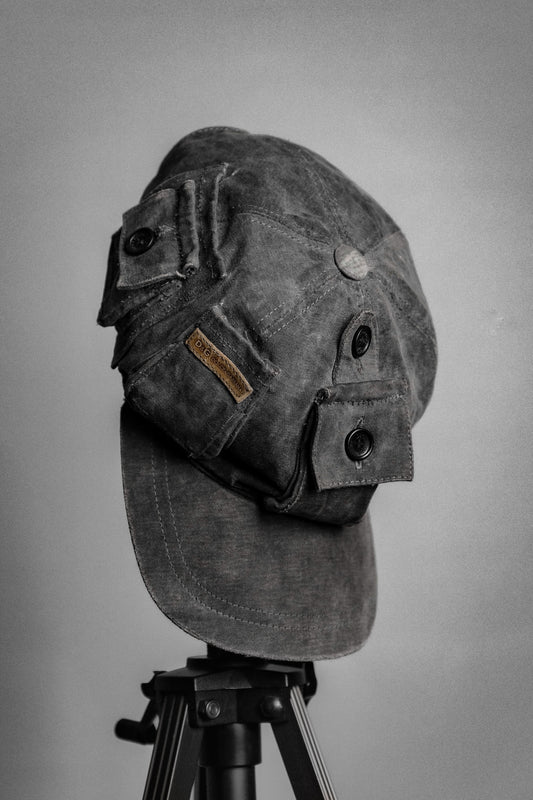 DOLCE & GABBANA Early 2000s - Moleskin Multi-Pocket Cargo Cap