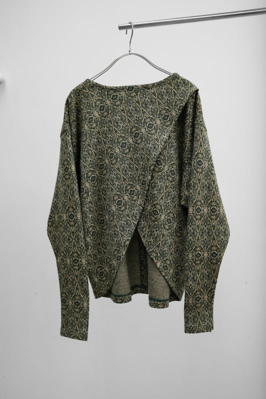 ISSEY SPORT I.S. by Tsumori Chisato 1980s - Paisley Jacquard Split Knit