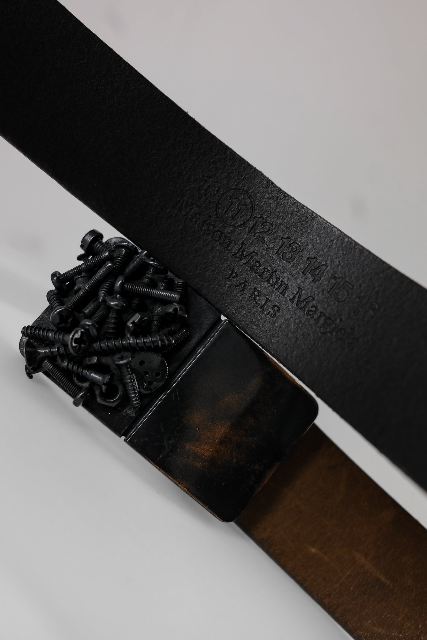 Martin Margiela ⑪ F/W2008 - Screw Buckle Leather Belt