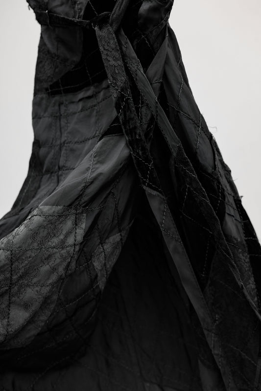 COMME des GARÇONS tricot F/W2005 - Paneled Quilted Wrap Skirt