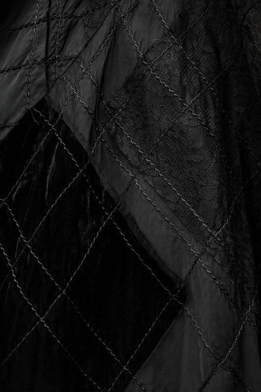 COMME des GARÇONS tricot F/W2005 - Paneled Quilted Wrap Skirt