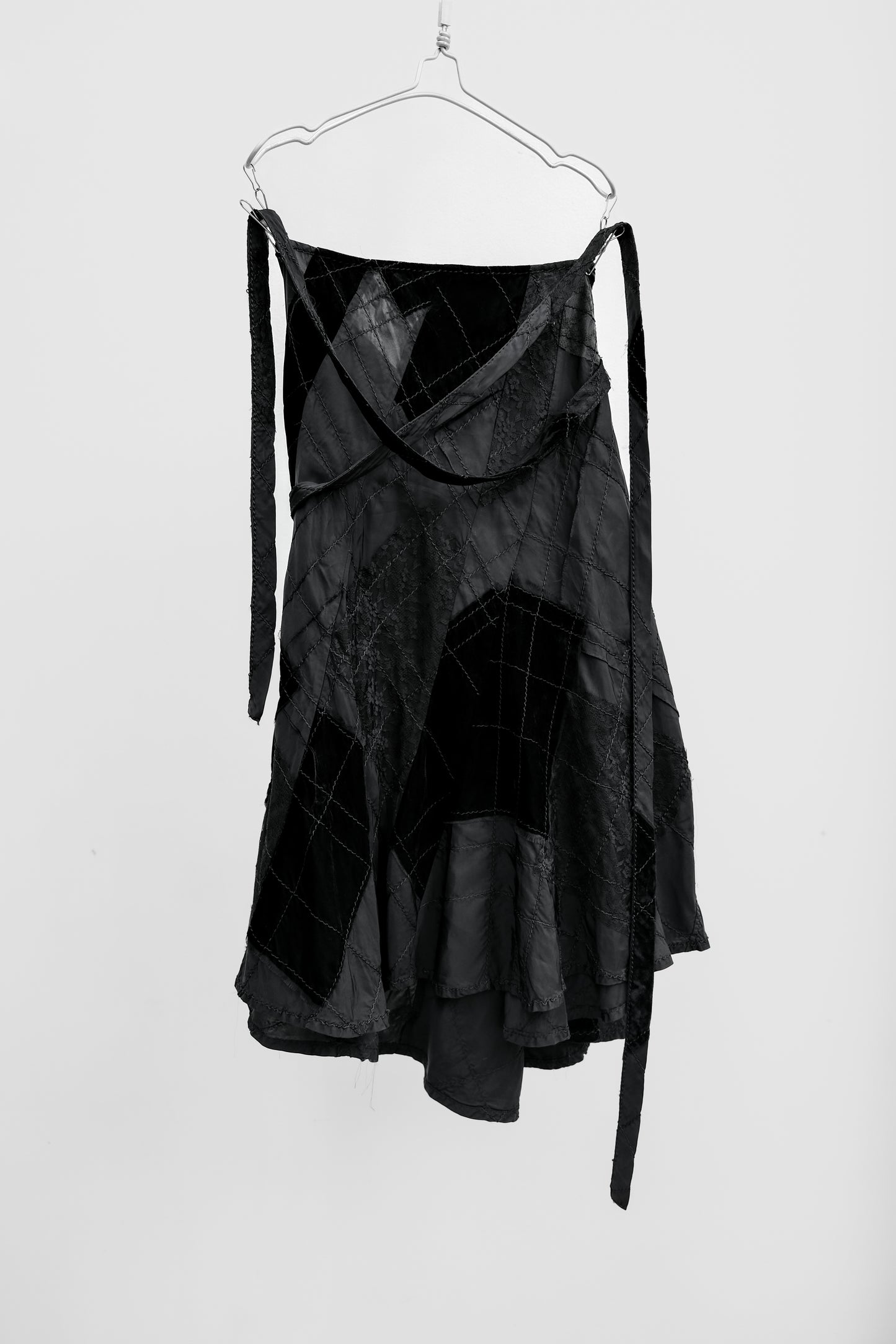 COMME des GARÇONS tricot F/W2005 - Paneled Quilted Wrap Skirt