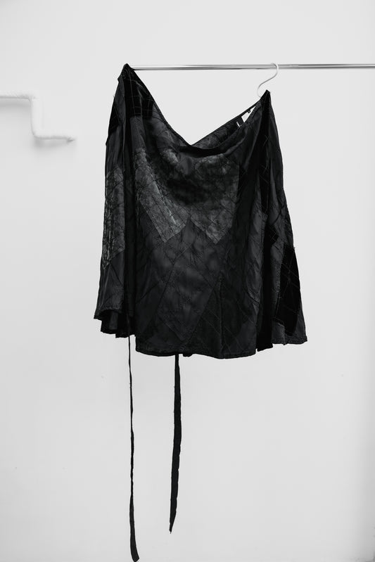 COMME des GARÇONS tricot F/W2005 - Paneled Quilted Wrap Skirt