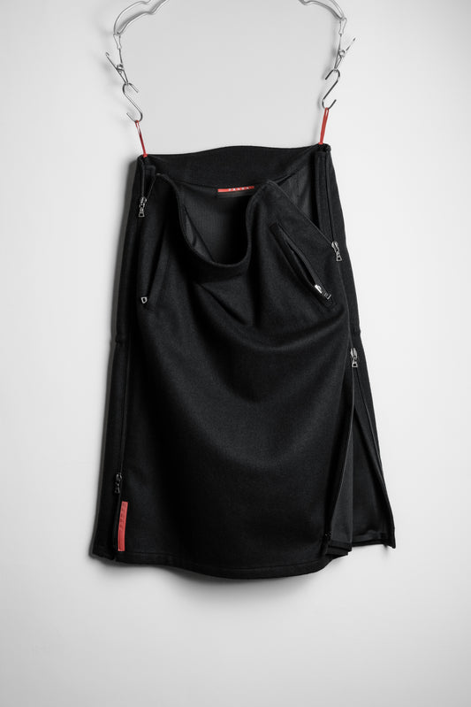 Prada Sport (Linea Rossa) F/W1999 - Wool Zip Skirt
