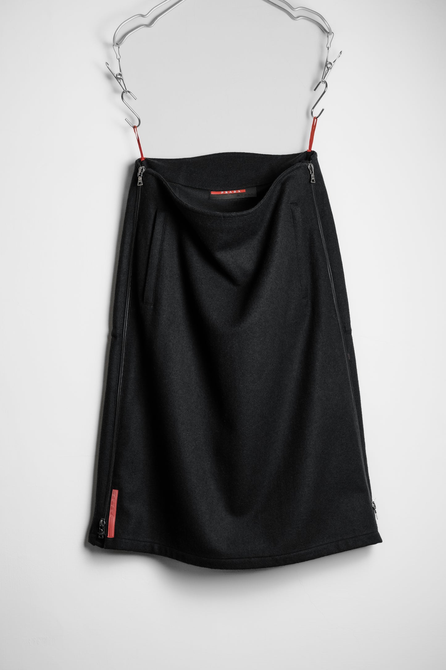 Prada Sport (Linea Rossa) F/W1999 - Wool Zip Skirt