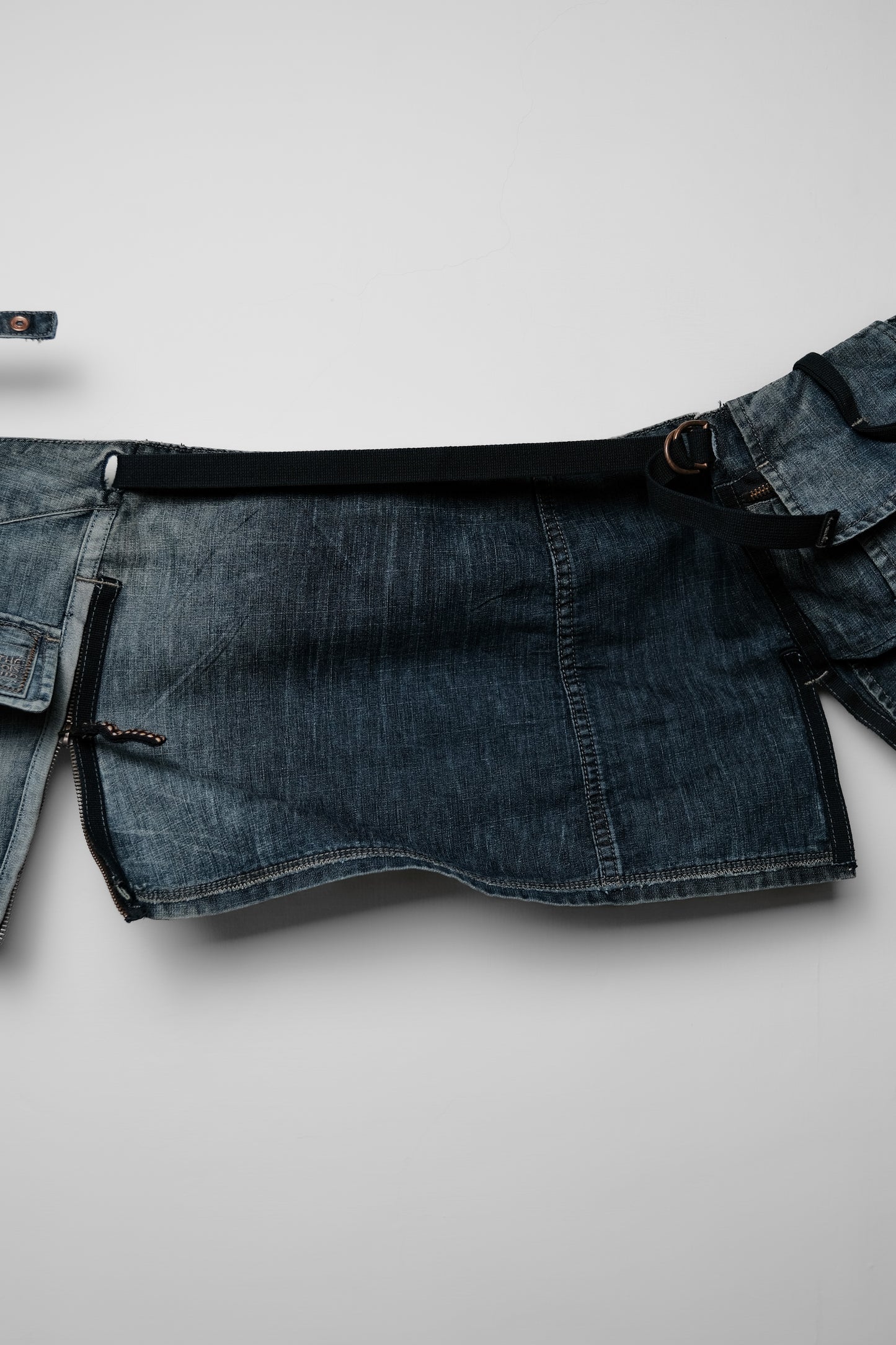 Marithé + François Girbaud 2000s - Denim Wrap Skirt