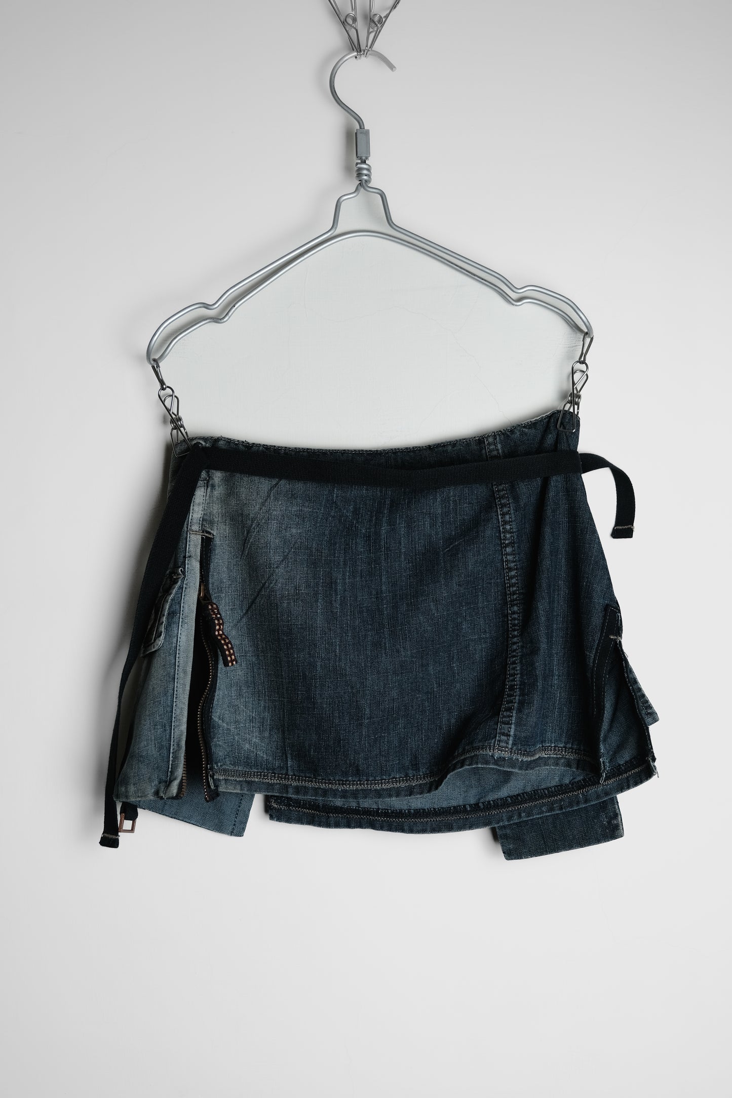 Marithé + François Girbaud 2000s - Denim Wrap Skirt