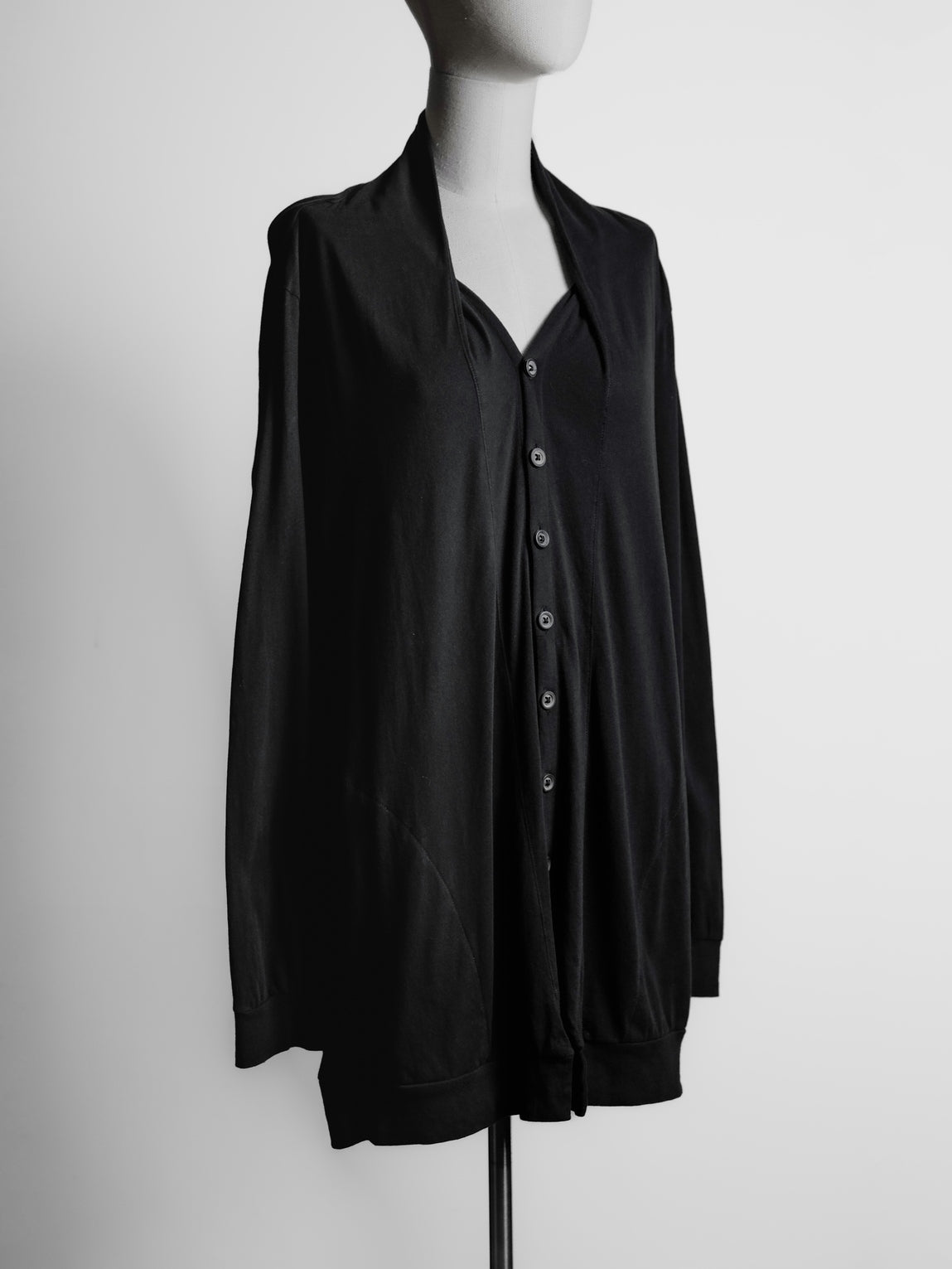 Ann Demuelemeester 2000s - Button Front Jersey Cardigan