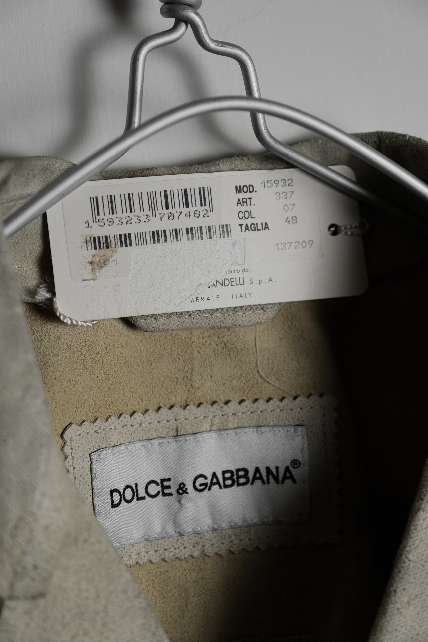 Dolce & Gabbana 1990s - Leather / Knit Hybrid Jacket