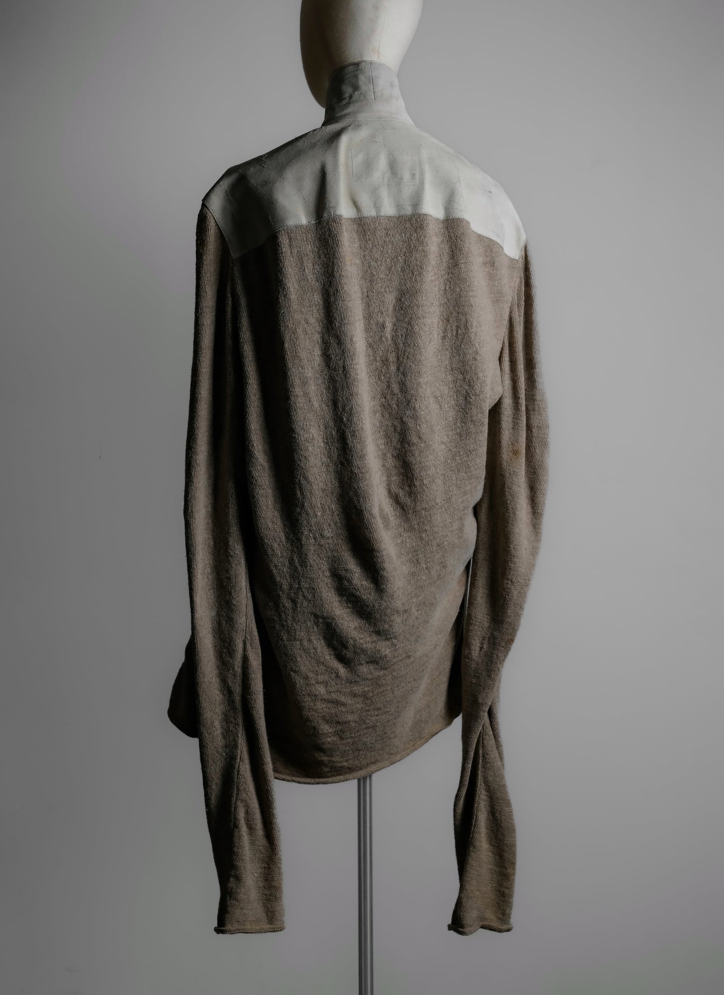 Dolce & Gabbana 1990s - Leather / Knit Hybrid Jacket