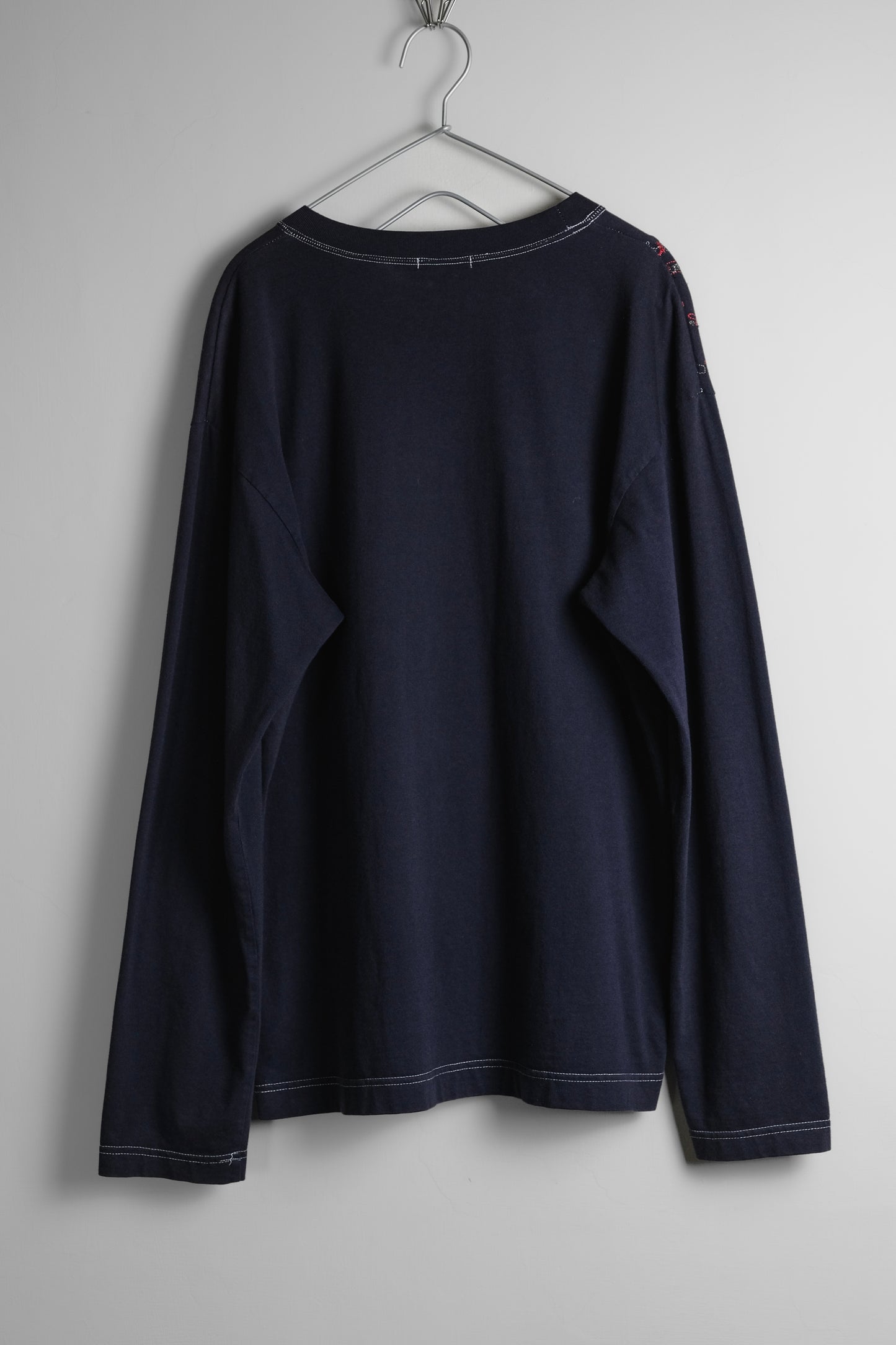 COMME des GARÇONS HOMME A/W2002 田中啓一時期 - Embroidered L/S Top