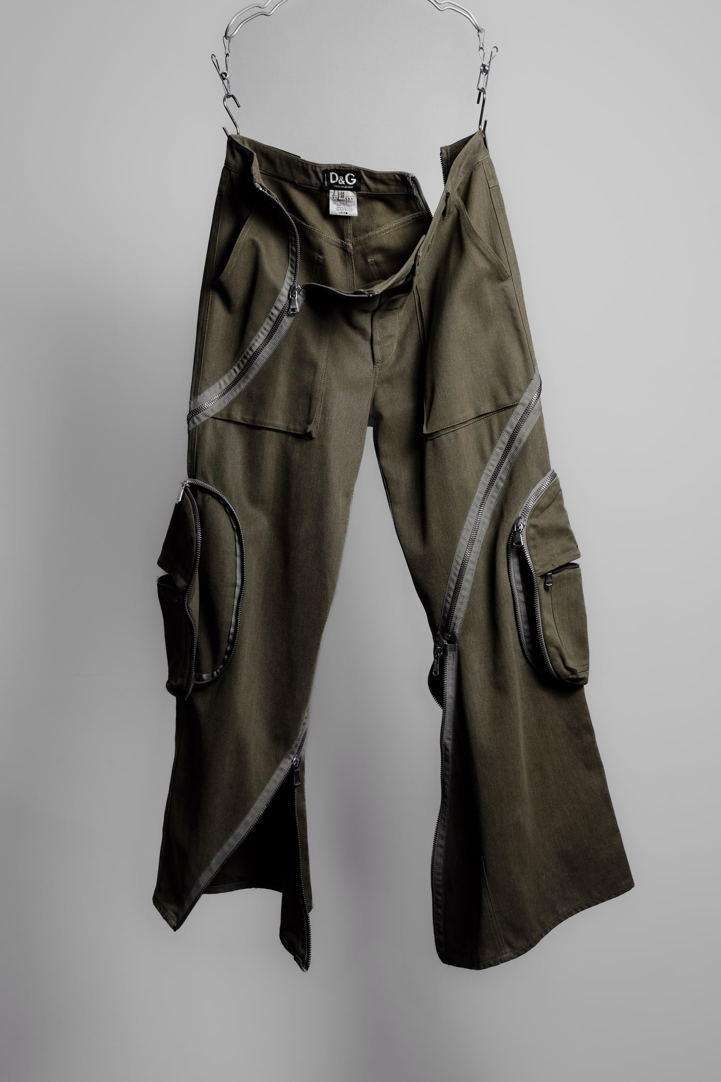 Dolce & Gabbana A/W2003 - Tornado Zip Cargo Pants