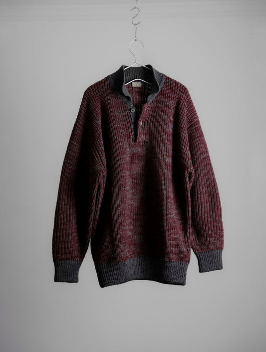 HOMME COMME des GARÇONS 1978-1983 - Wool Polo Sweater