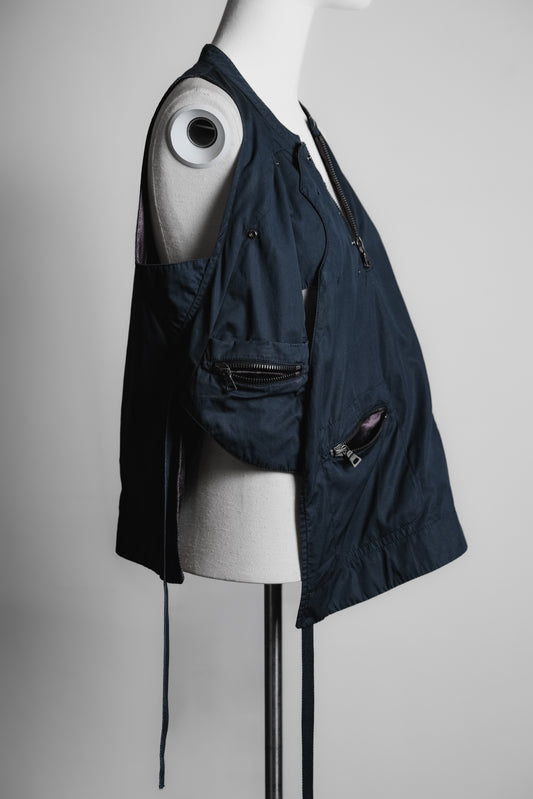 Prada Sport (Linea Rossa) 2000s - riri-zip Nylon Pullover Vest