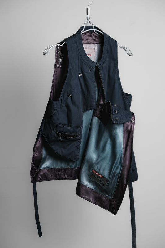 Prada Sport (Linea Rossa) 2000s - riri-zip Nylon Pullover Vest