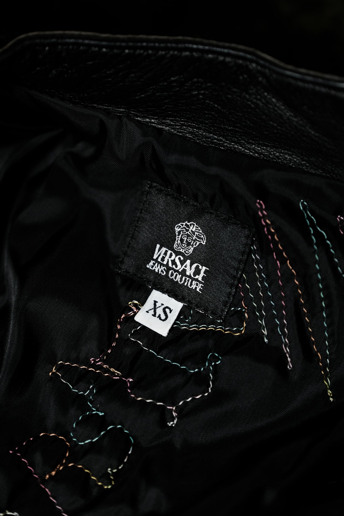 Versace Jeans Couture Early 2000s - Pony-hair Fur Leather Jacket