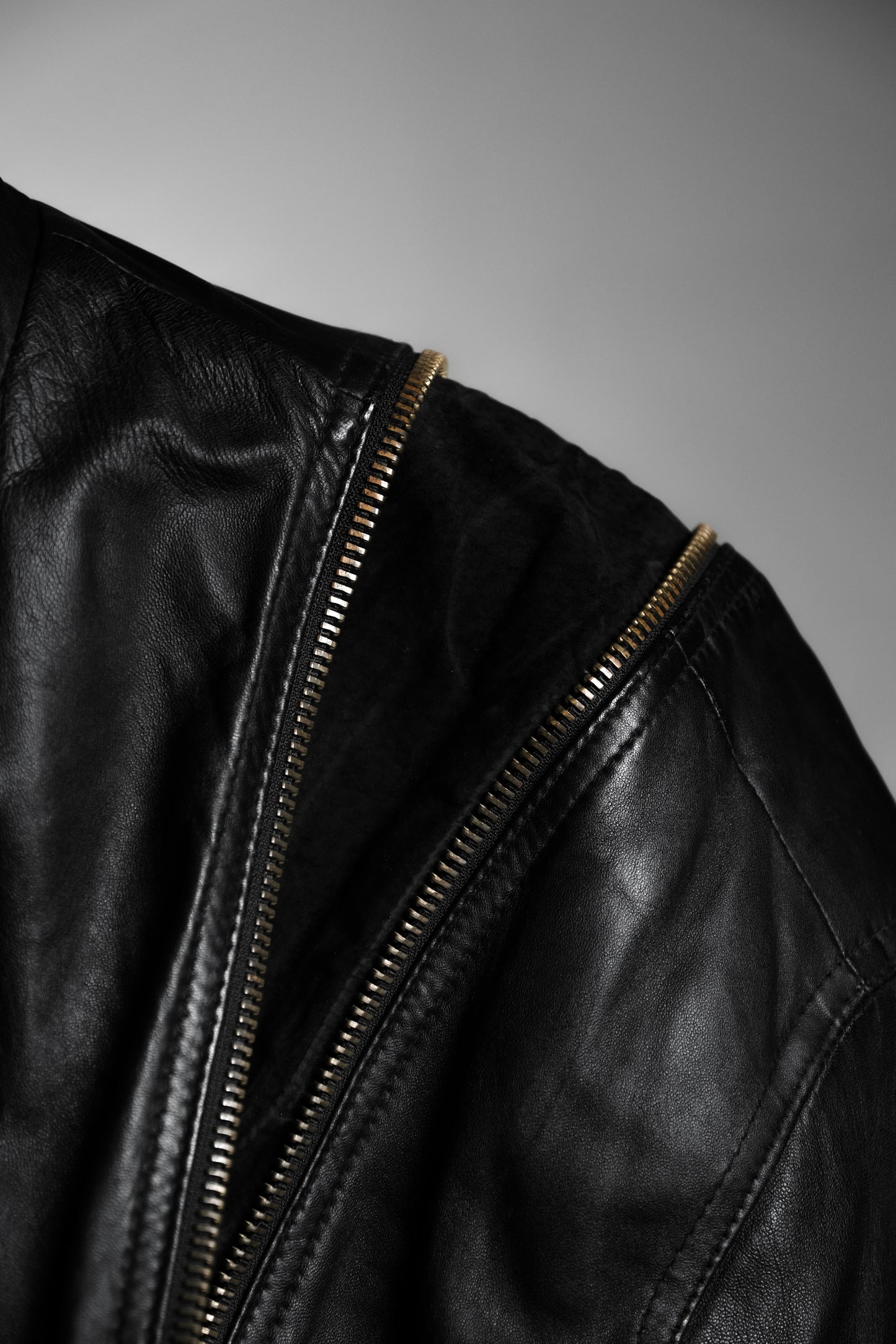 MARIO CONTI 1980-1990s - Multi Lampo-zip Leather Jacket