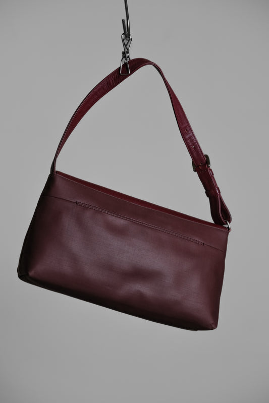 JEAN PAUL GAULTIER 1990s - Rose Embossed Handbag - Burgundy
