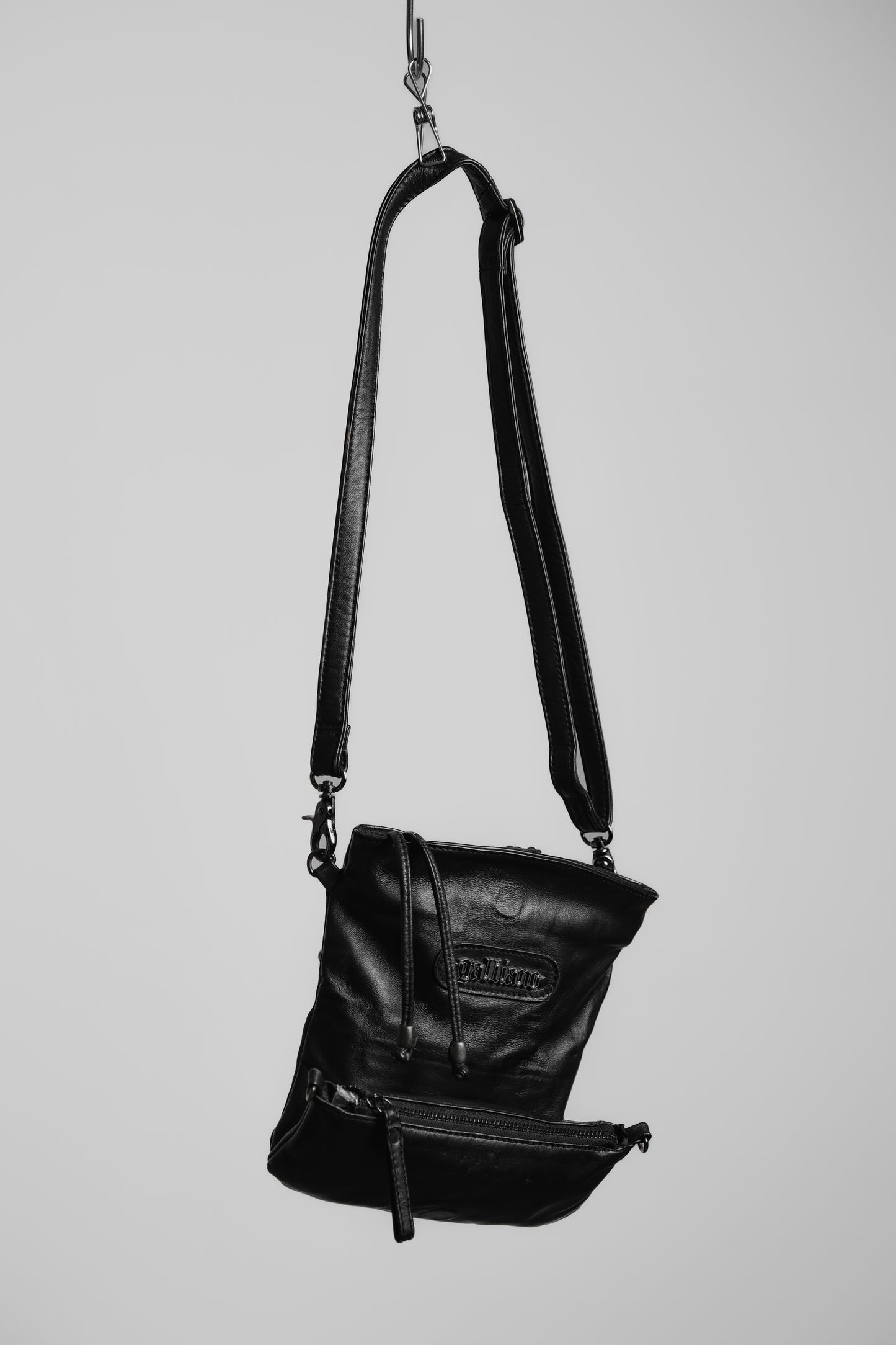 JOHN GALLIANO 2000s - 2-way Studded Leather Shoulder Bag