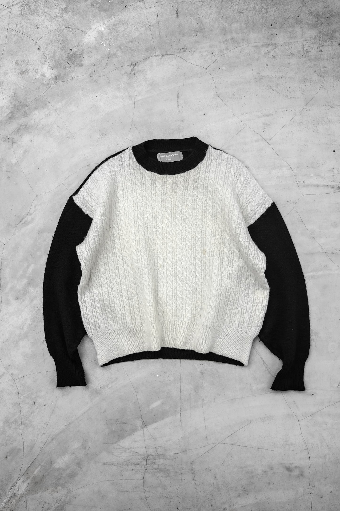 COMME des GARÇONS HOMME AD1995 by Keiichi Tanaka - Cable Knit Sweater