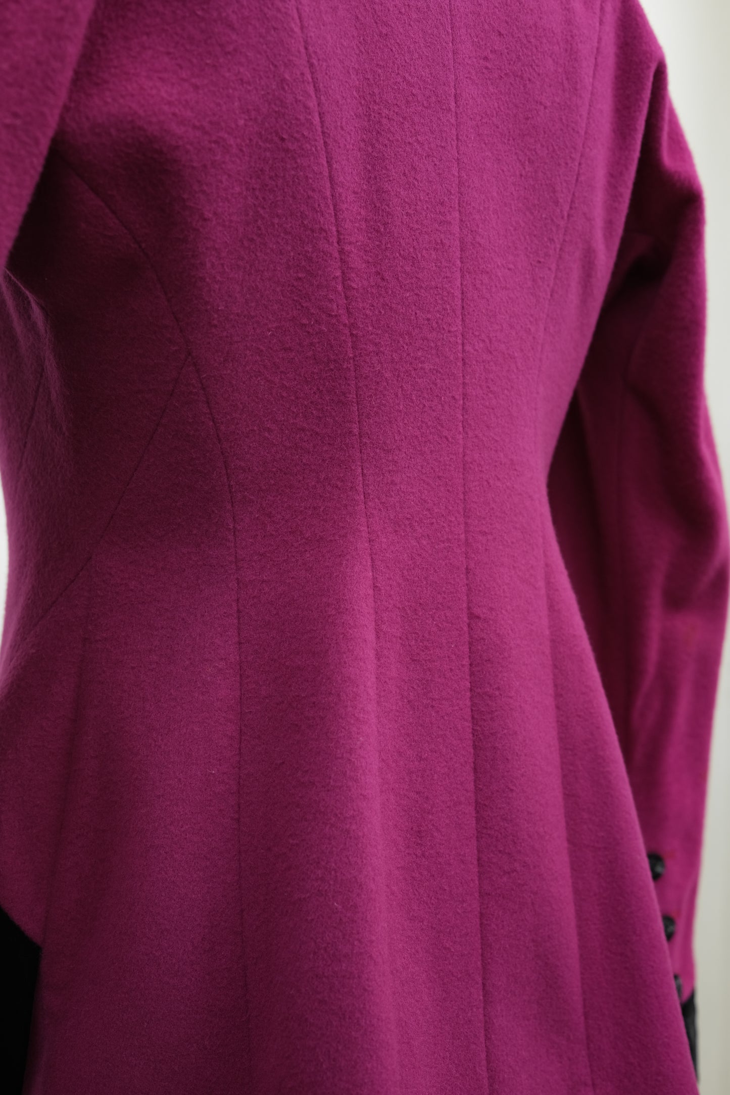 Karl Lagerfeld F/W1991 - Wave Button Wool/Velvet Jacket
