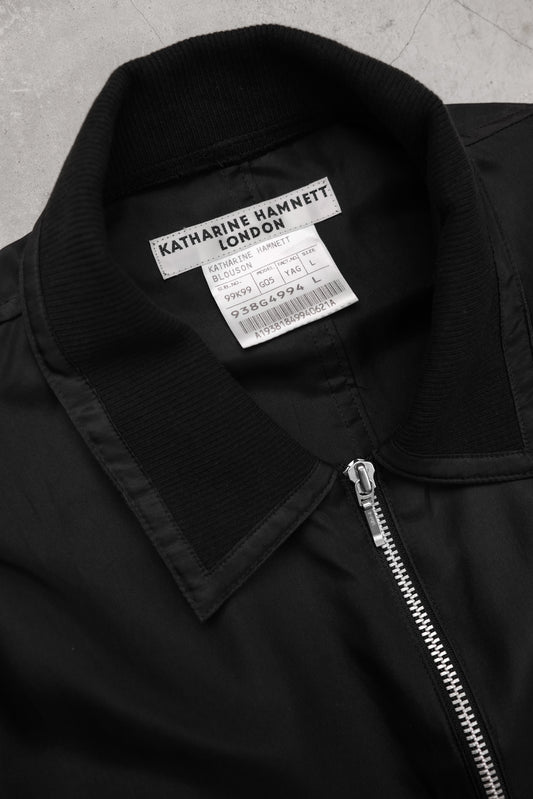 Katharine Hamnett 2000s - Detachable Zip Silk Jacket
